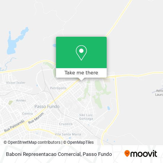 Baboni Representacao Comercial map