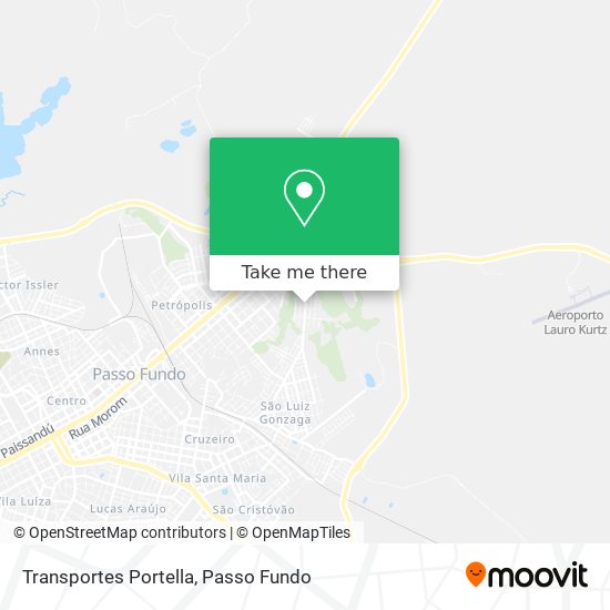 Transportes Portella map