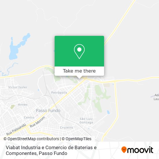 Viabat Industria e Comercio de Baterias e Componentes map