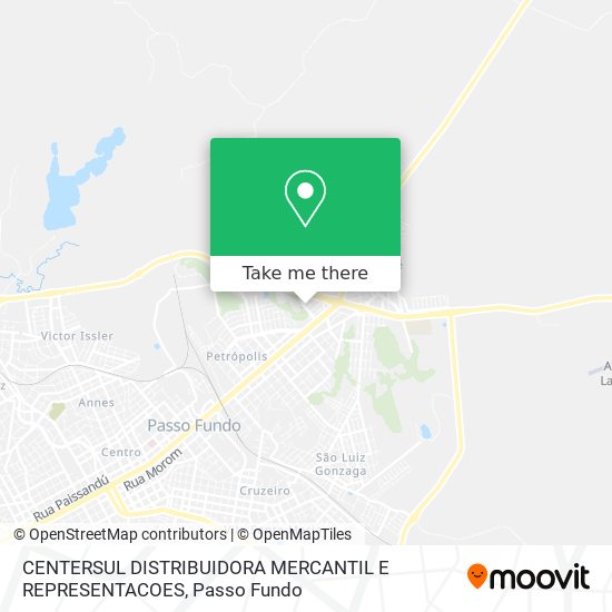 CENTERSUL DISTRIBUIDORA MERCANTIL E REPRESENTACOES map