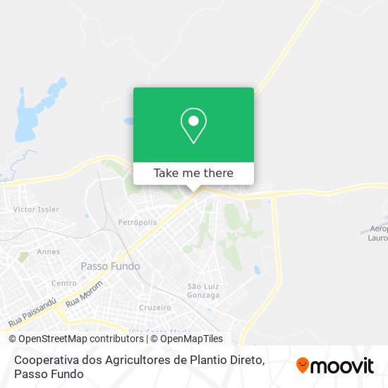 Cooperativa dos Agricultores de Plantio Direto map