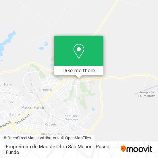 Mapa Empreiteira de Mao de Obra Sao Manoel