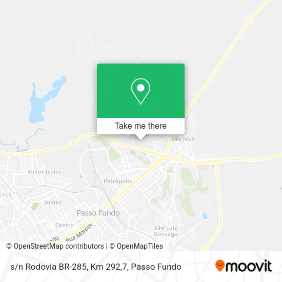 Mapa s/n Rodovia BR-285, Km 292,7