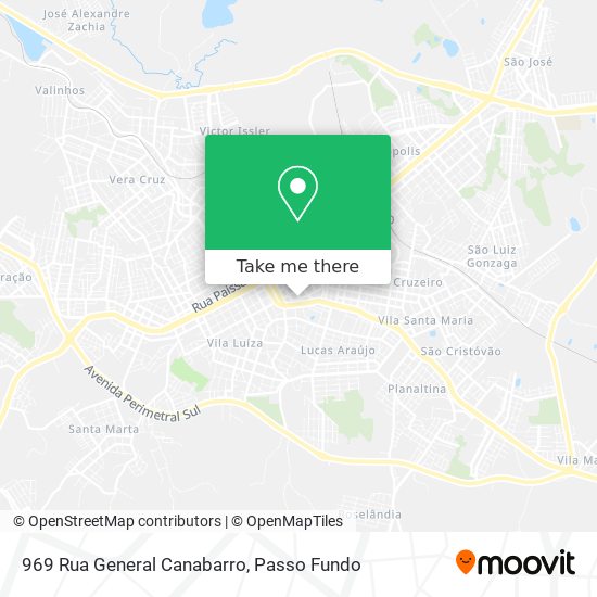 Mapa 969 Rua General Canabarro
