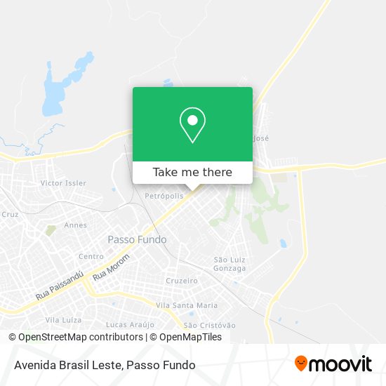 Avenida Brasil Leste map