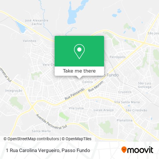 Mapa 1 Rua Carolina Vergueiro