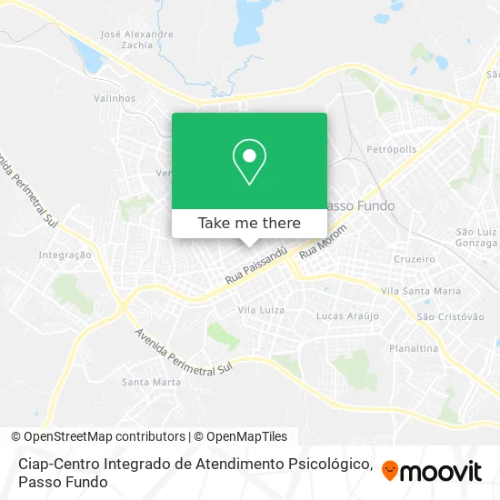 Ciap-Centro Integrado de Atendimento Psicológico map