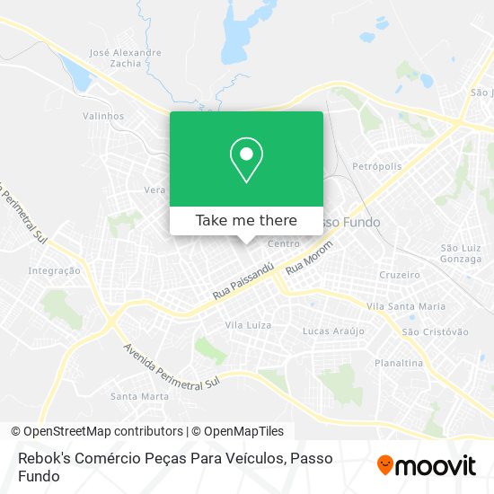 Rebok's Comércio Peças Para Veículos map