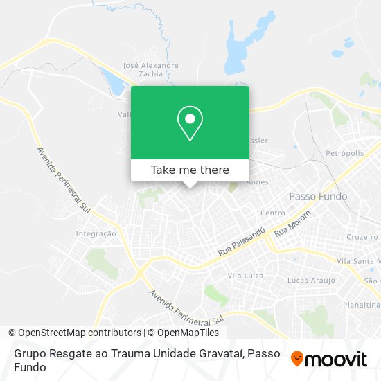 Grupo Resgate ao Trauma Unidade Gravataí map