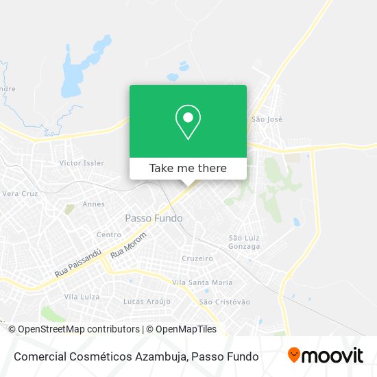 Comercial Cosméticos Azambuja map