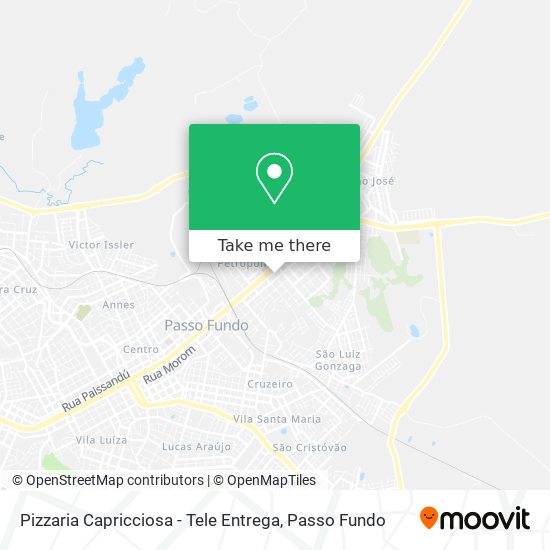 Pizzaria Capricciosa - Tele Entrega map