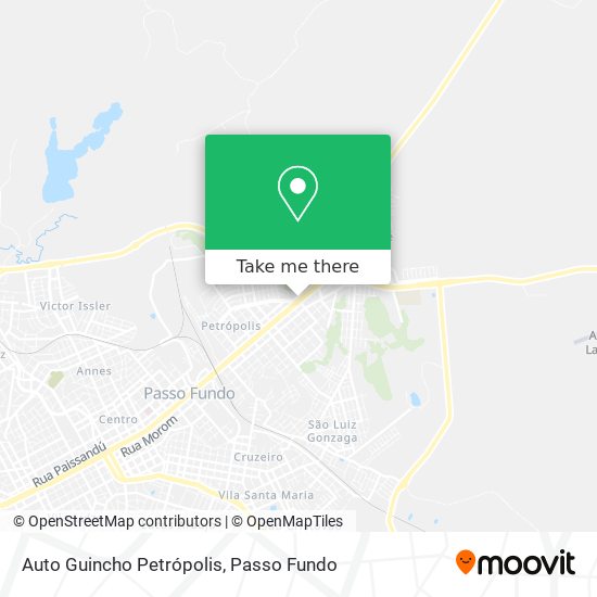 Mapa Auto Guincho Petrópolis