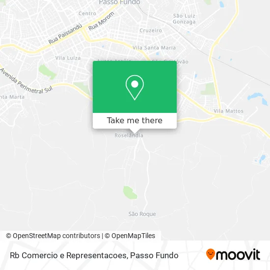 Rb Comercio e Representacoes map