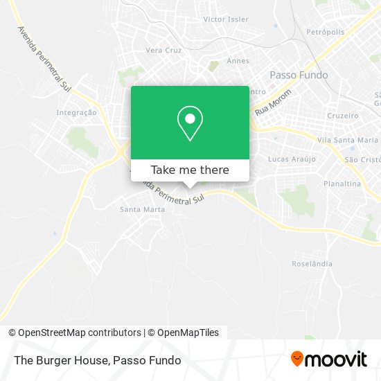 Mapa The Burger House