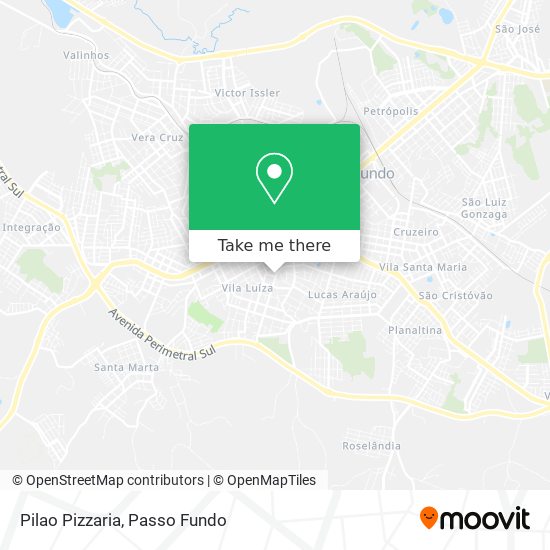 Mapa Pilao Pizzaria