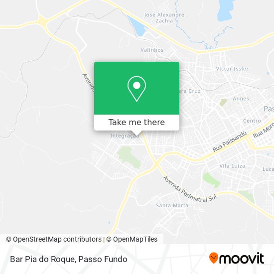 Mapa Bar Pia do Roque