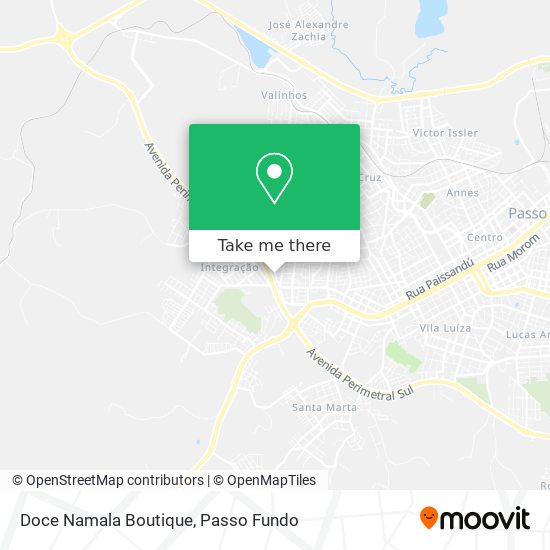 Doce Namala Boutique map