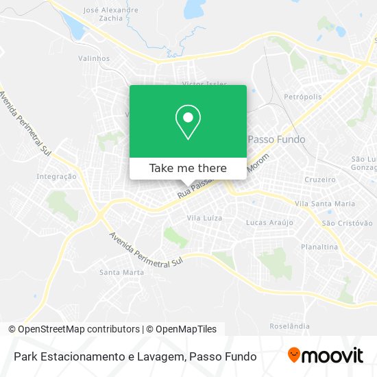 Park Estacionamento e Lavagem map