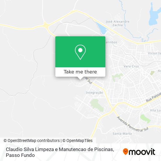 Claudio Silva Limpeza e Manutencao de Piscinas map