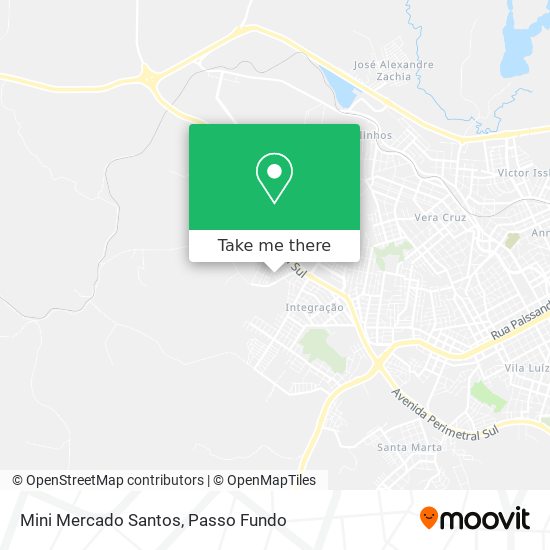 Mapa Mini Mercado Santos