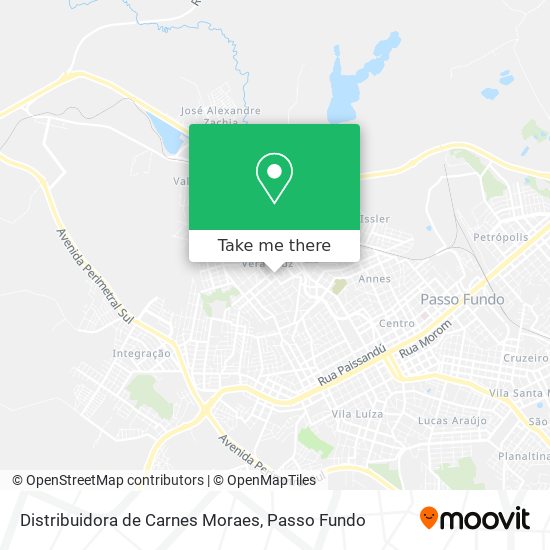 Mapa Distribuidora de Carnes Moraes