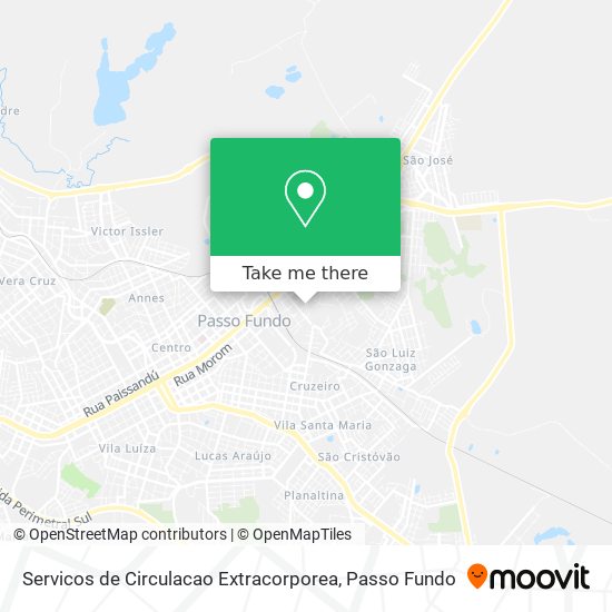 Servicos de Circulacao Extracorporea map