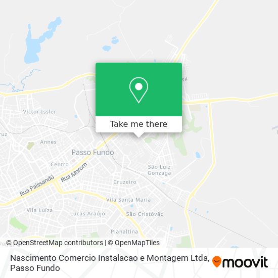 Mapa Nascimento Comercio Instalacao e Montagem Ltda