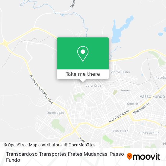 Mapa Transcardoso Transportes Fretes Mudancas
