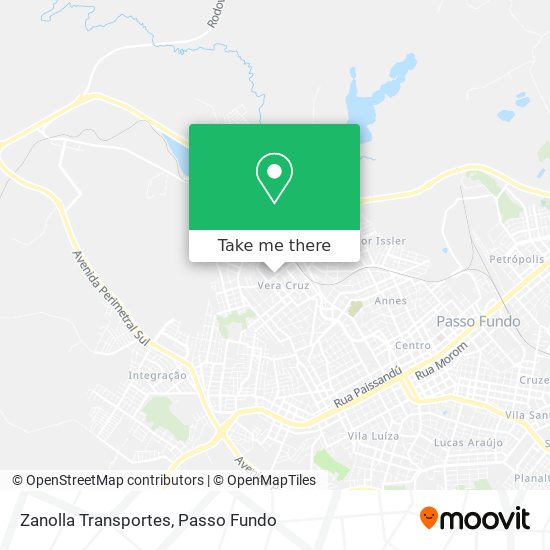 Zanolla Transportes map