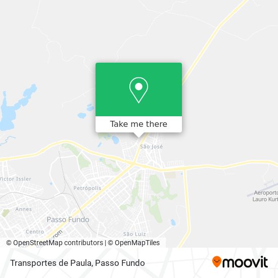 Transportes de Paula map