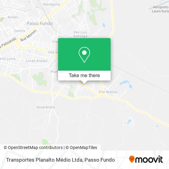 Mapa Transportes Planalto Médio Ltda