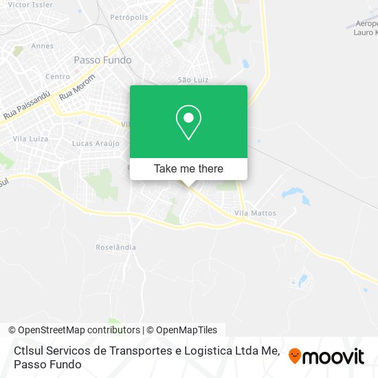 Mapa Ctlsul Servicos de Transportes e Logistica Ltda Me