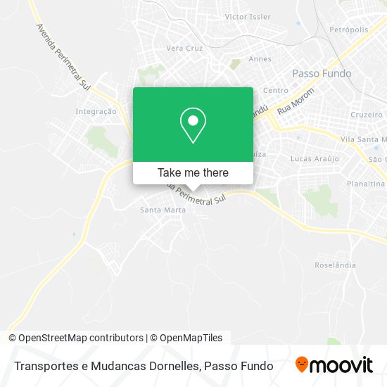 Mapa Transportes e Mudancas Dornelles