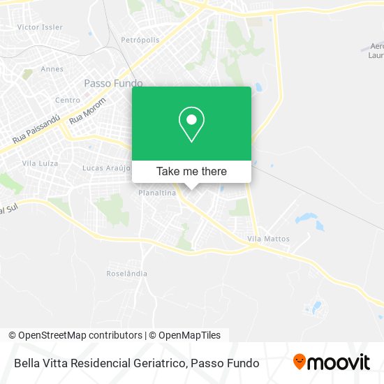 Bella Vitta Residencial Geriatrico map