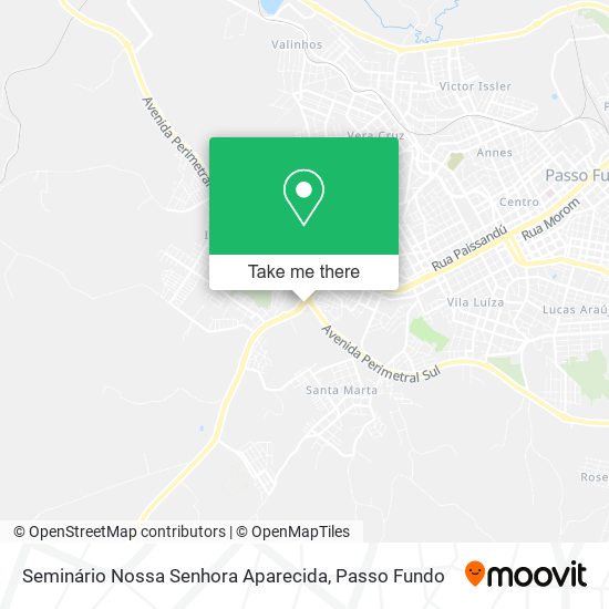 Seminário Nossa Senhora Aparecida map