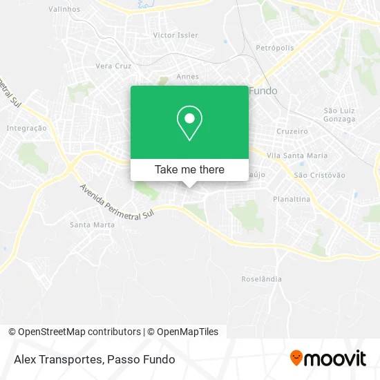 Alex Transportes map
