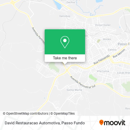 David Restauracao Automotiva map