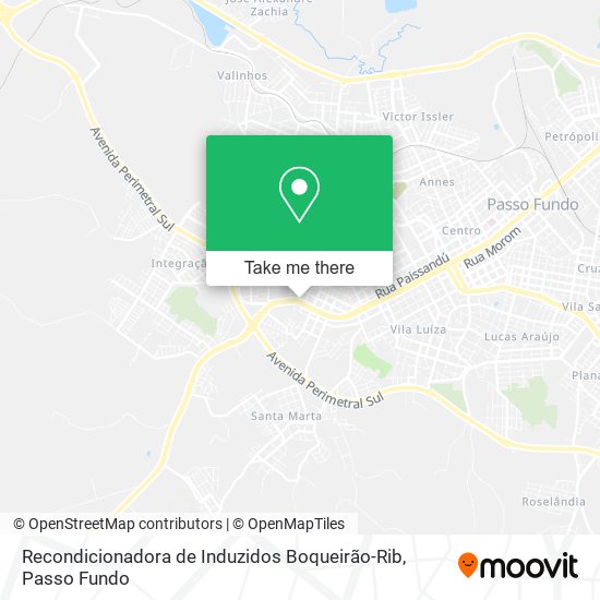 Recondicionadora de Induzidos Boqueirão-Rib map