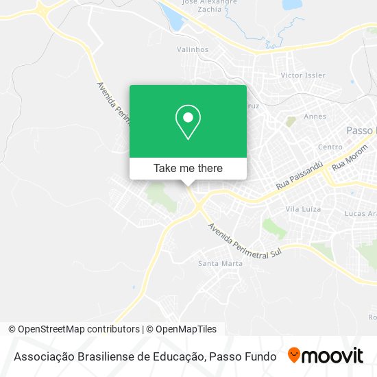 Mapa Associação Brasiliense de Educação