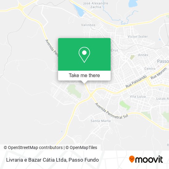Mapa Livraria e Bazar Cátia Ltda