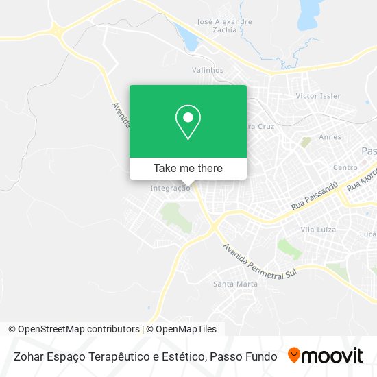 Zohar Espaço Terapêutico e Estético map