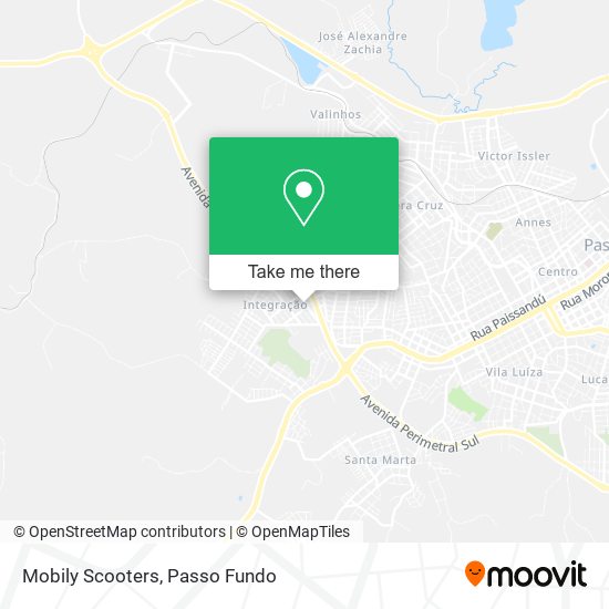 Mapa Mobily Scooters