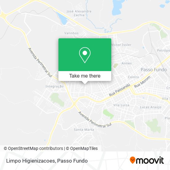 Limpo Higienizacoes map