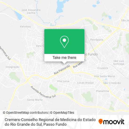 Cremers-Conselho Regional de Medicina do Estado do Rio Grande do Sul map