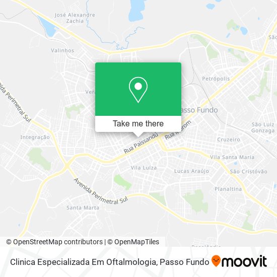 Clinica Especializada Em Oftalmologia map
