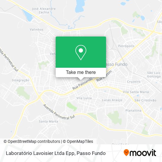 Mapa Laboratório Lavoisier Ltda Epp