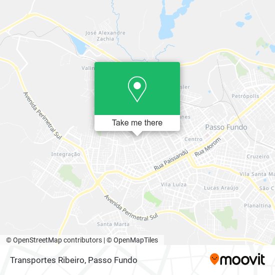 Mapa Transportes Ribeiro