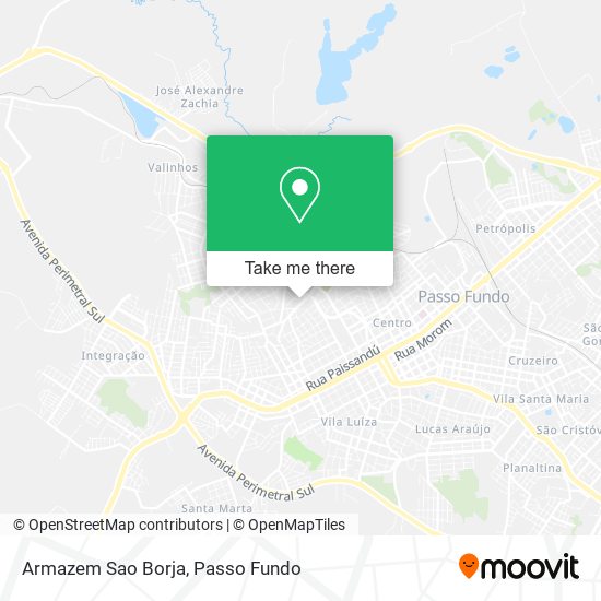 Armazem Sao Borja map