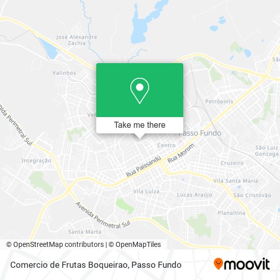 Comercio de Frutas Boqueirao map