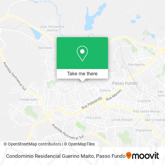 Mapa Condominio Residencial Guerino Maito